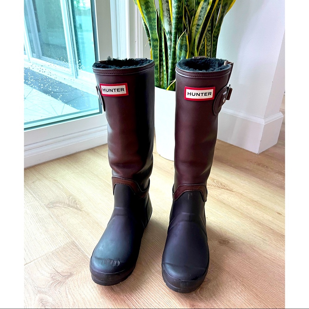 ❌SOLD!❌ Fur lined rain boots
